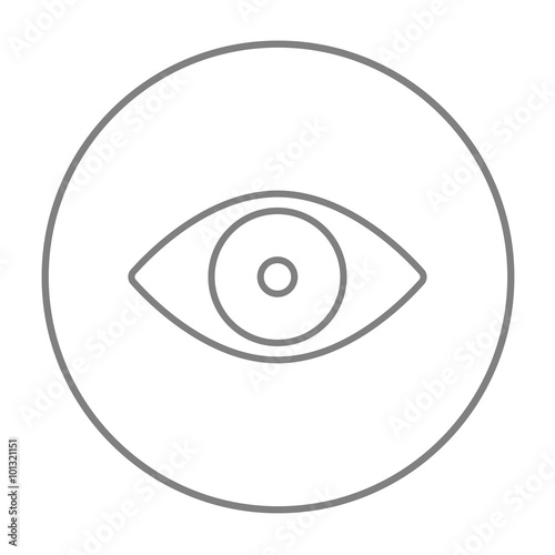 Eye line icon.