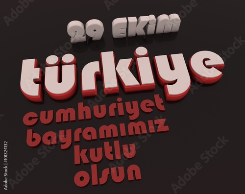 Türkiye, 3D Tipografi Çalışması photo