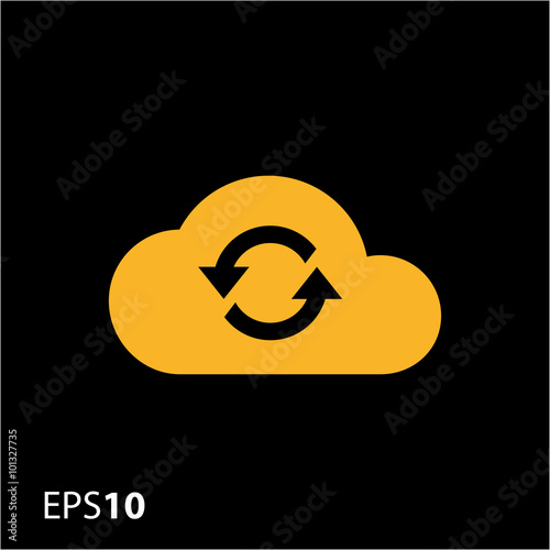 Cloud sync icon for web and mobile