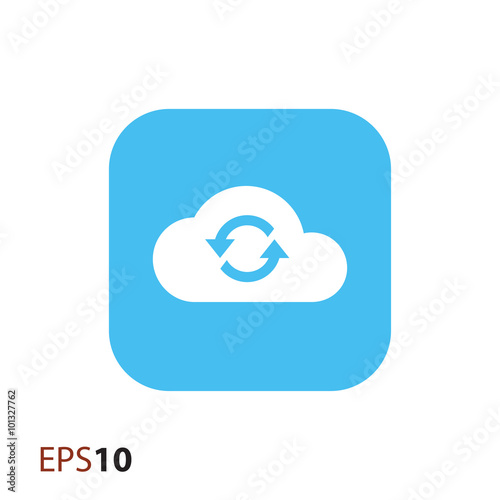 Cloud sync icon for web and mobile