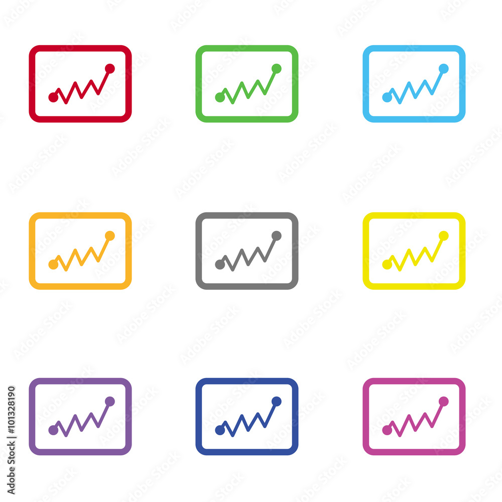 Statistics icon for web and mobile Statistics icon for web and mobile