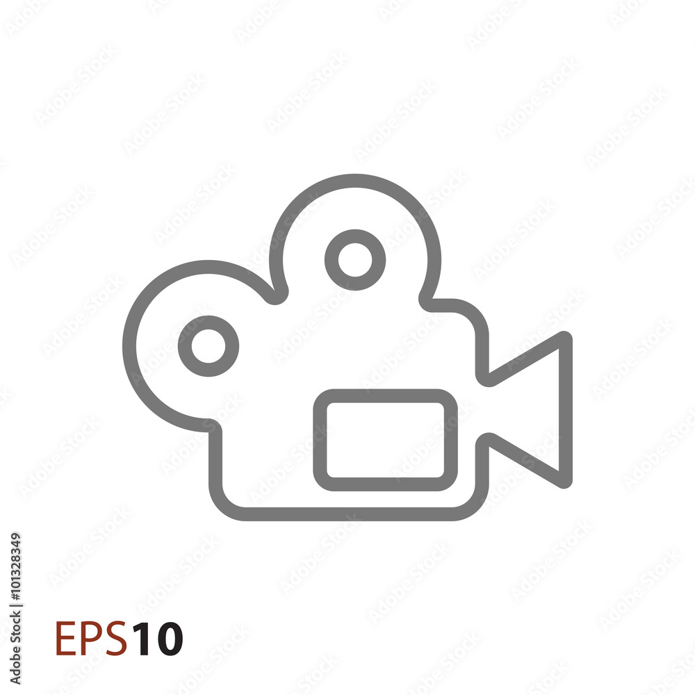 Fotografie Film camera icon for web and mobile