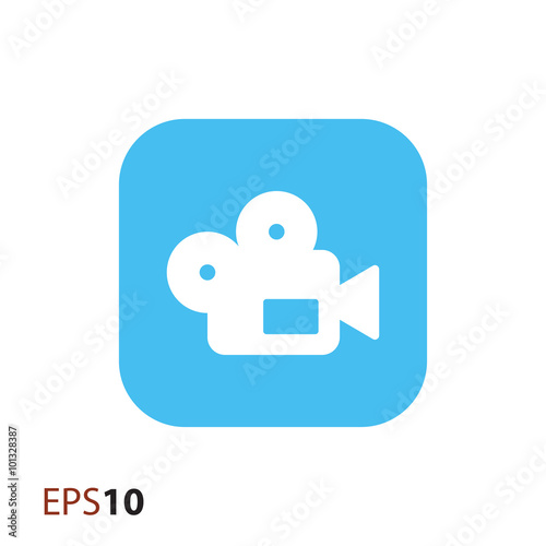 Film camera icon for web and mobile