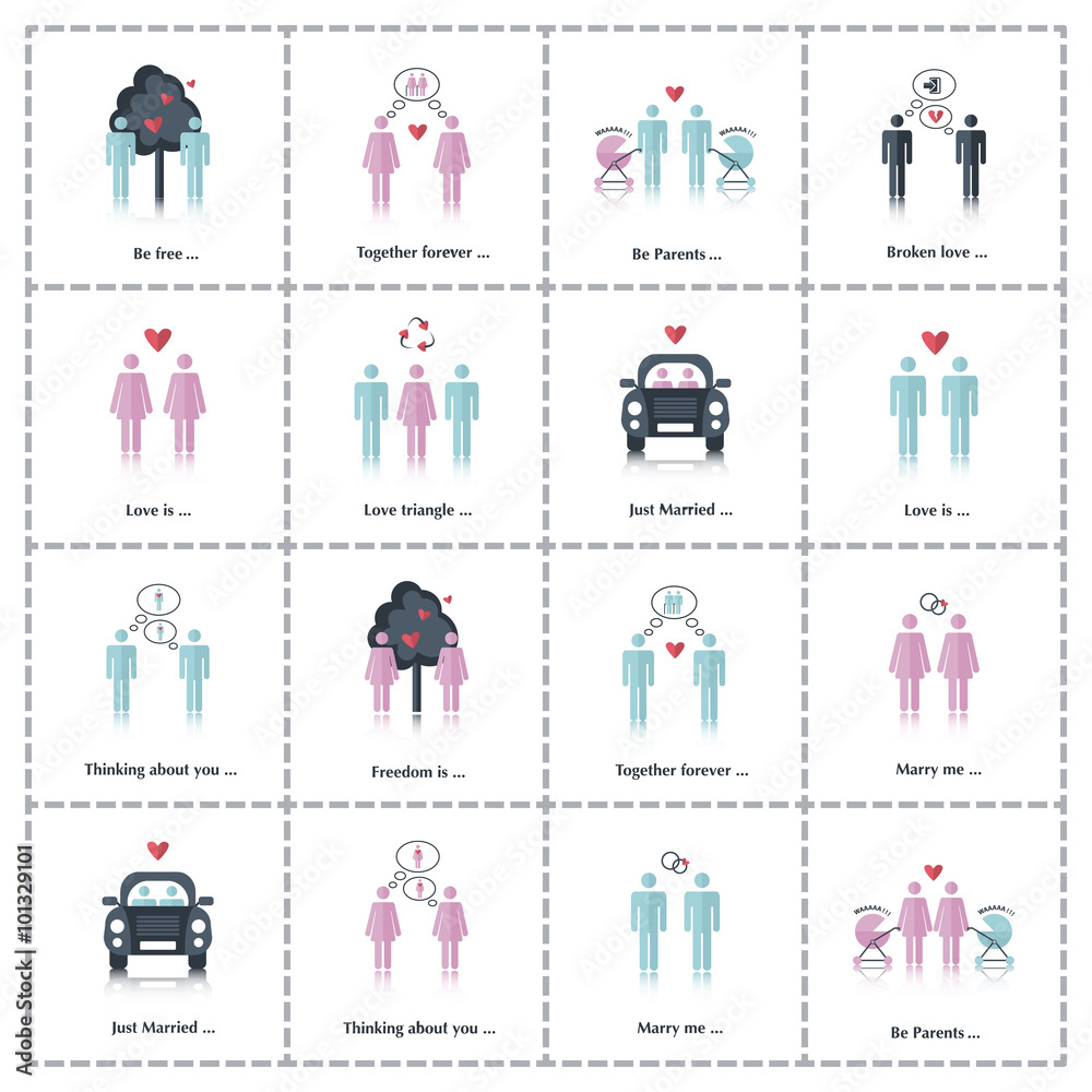 Sexual orientation web icons Sexual orientation web icons