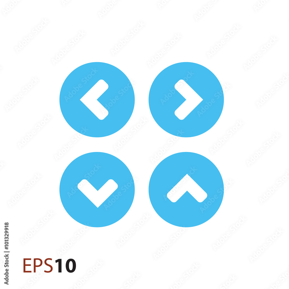 Up Down Left Right arrows for web and mobile Up Down Left Right arrows for web and mobile