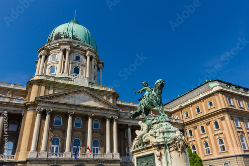 Statue of Prince Eugene of Savoy in Budapest Hungary