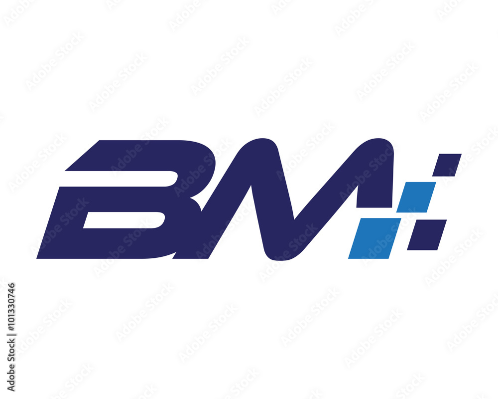 BM digital letter logo BM digital letter logo