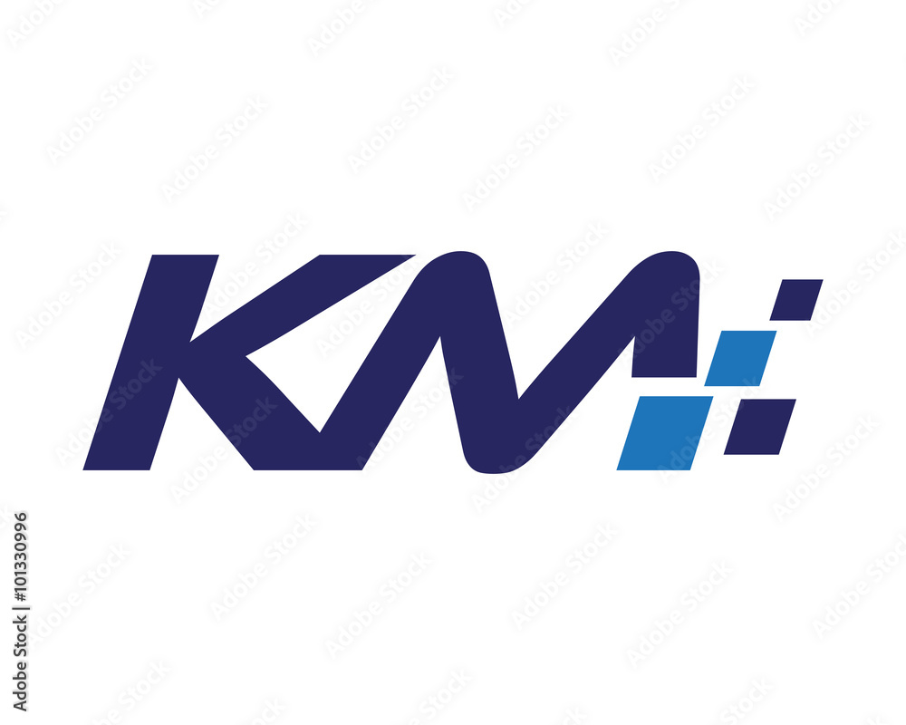 KM digital letter logo KM digital letter logo