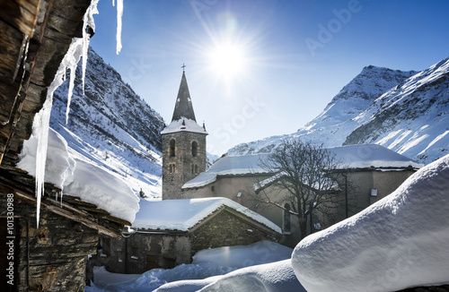 Bonneval-sur-Arc in winter
