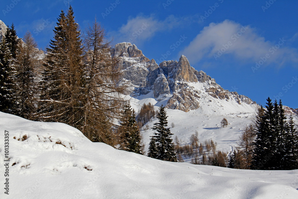 Monte la Banca; dolomiti di Fassa