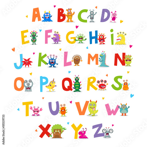 Cute Monsters Alphabet