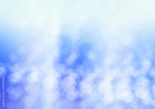 Blurred Lights on blue background or Lights on blue background