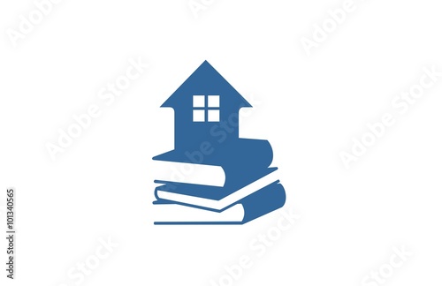 house book icon logo