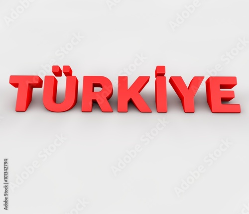 Türkiye, 3D Tipografi Çalışması photo