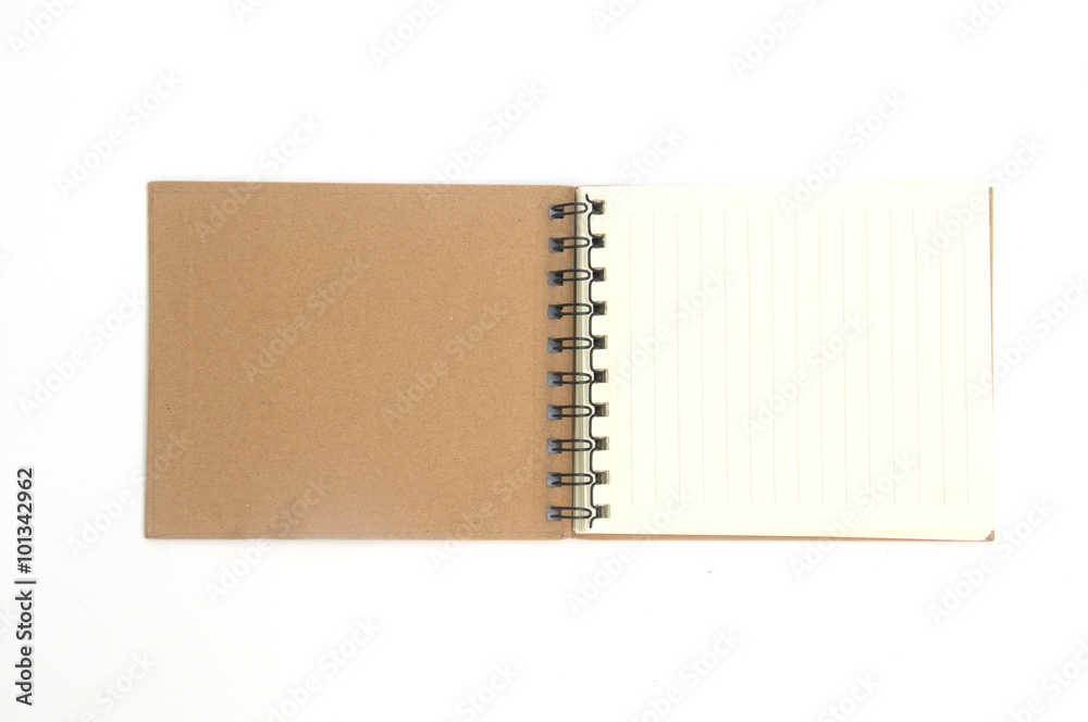 stack of ring binder book or brown notebook isolated on white ba stack of ring binder book or brown notebook isolated on white ba