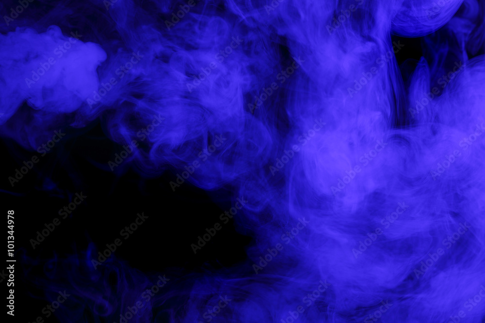 Abstract blue smoke hookah. Abstract blue smoke hookah.