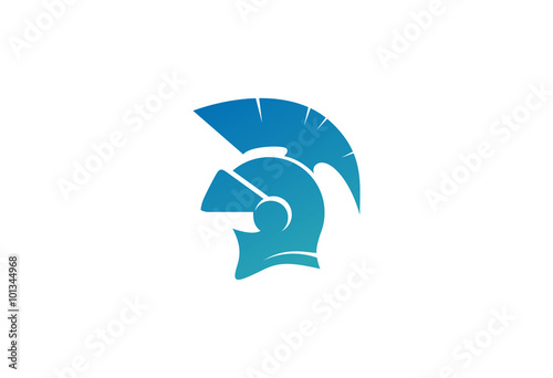 Spartan Helmet Logo Vector