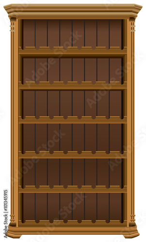 Wooden cabinet for wine bottles