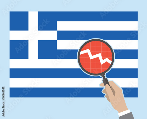Greek flag concept - negative version. EPS8.