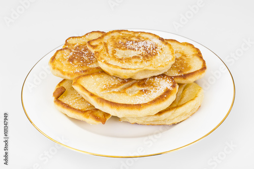Tasty Pancakes with Sugar Stack