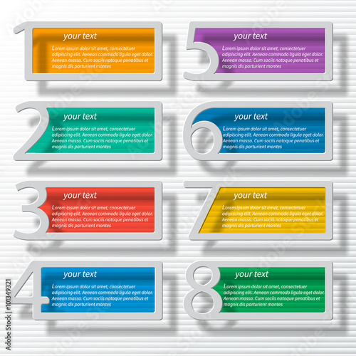 Abstract 3D Paper Infographics