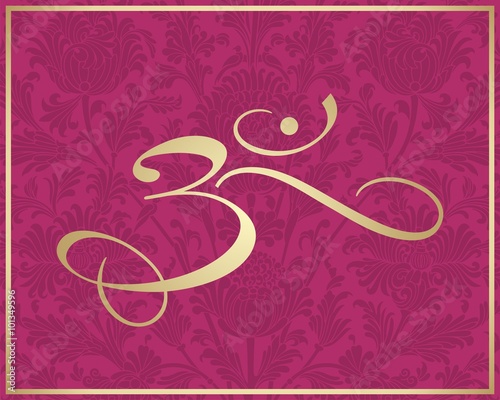 aum syllable, paisley design , Hinduism , India
