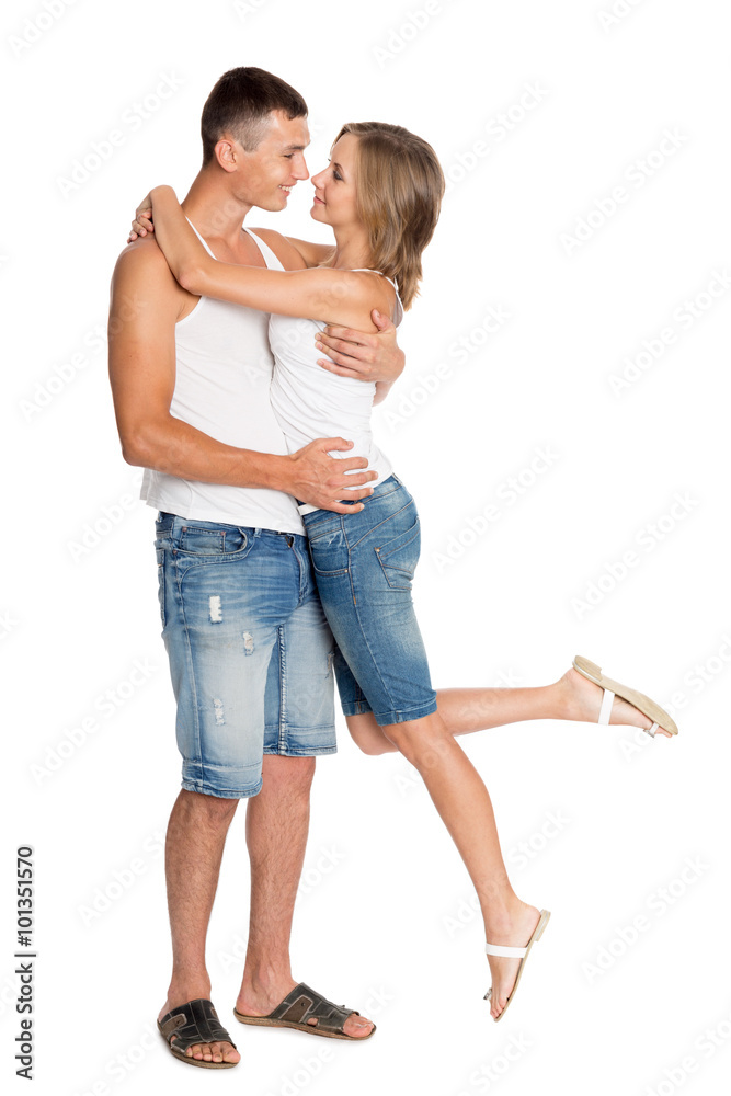 Young enamored couple Young enamored couple