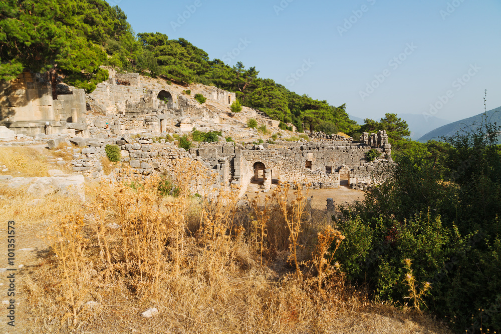  ruins stone and theatre   old  temple