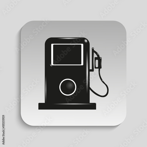 Petrol station. Vector icon.