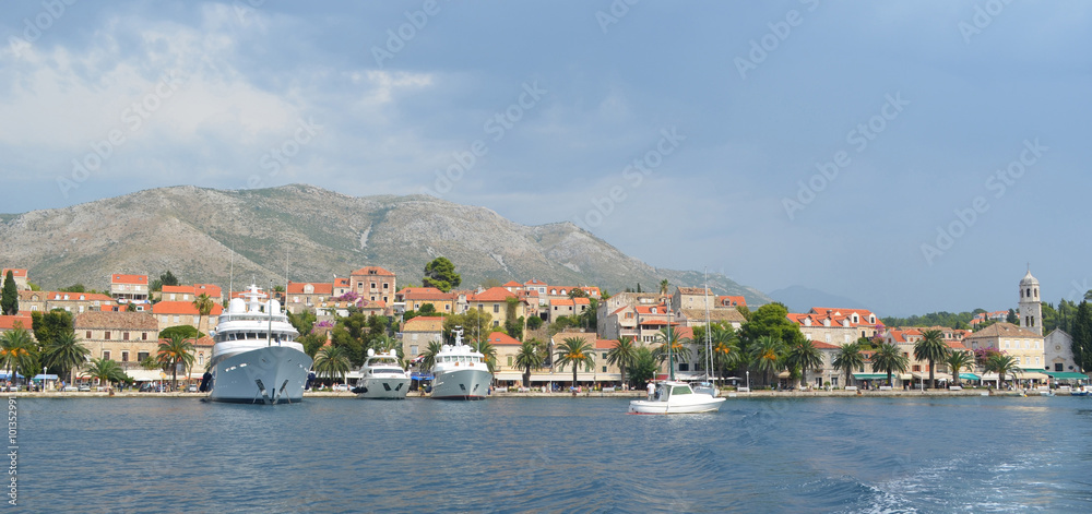 Cavtat Harbour near Dubrovnik Croatia