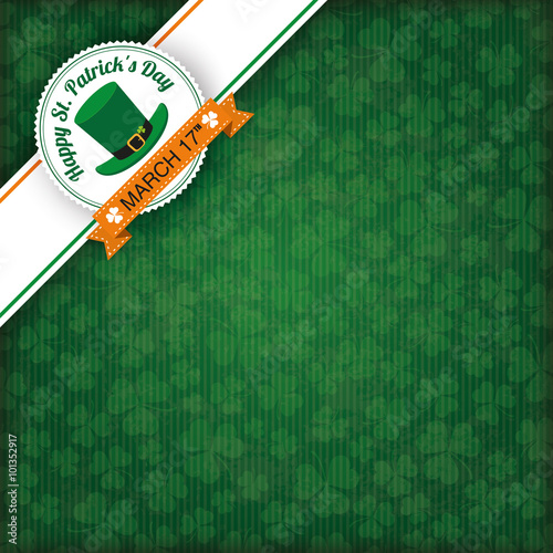 St. Patricks Day Vintage Edge Banner Emblem