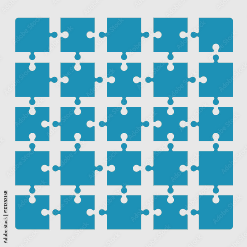 Fototapeta premium puzzle pieces collection
