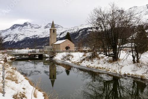 small church at Sils Maria   Switzerland