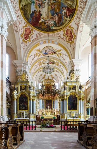 Ebersmunster Abbey Cathedral majestic interior