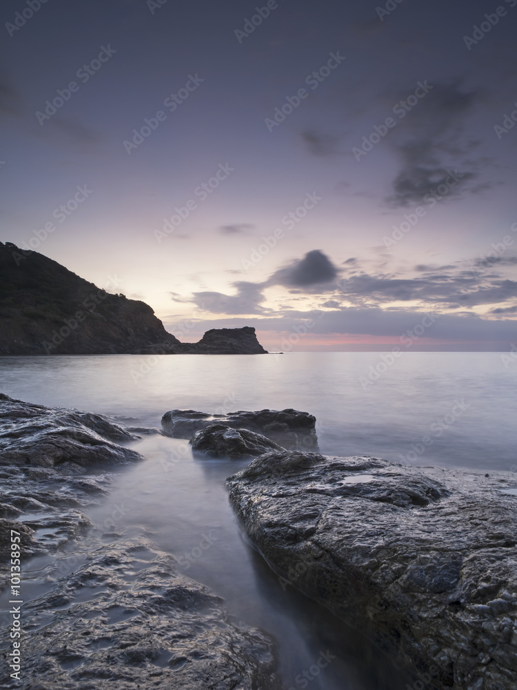 Mediterranean coast at dawn
