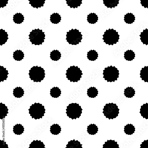 Seamless decorative vector background with polka dots