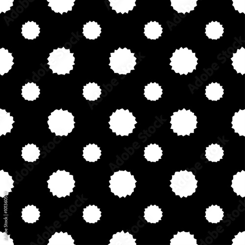 Seamless decorative vector background with polka dots