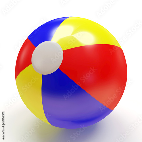 Beach Ball isolated on white background