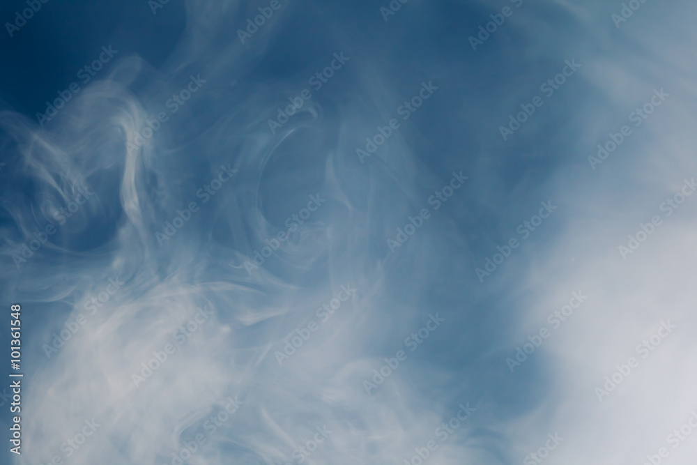 Obraz premium blue smoke background with copy-space