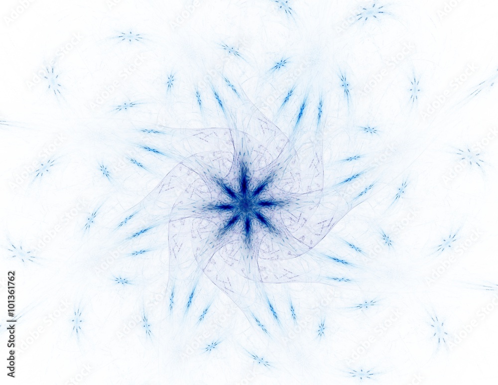 Obraz premium fractal radial pattern on the subject of science, technology and design