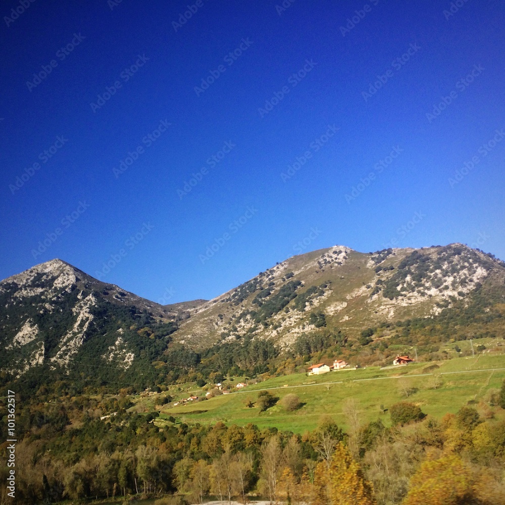 mountain autumn view