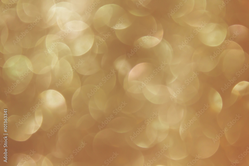 Fotografie Romantic classic soft orange golden bokeh background