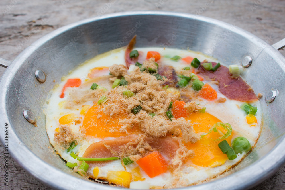Hot egg dish