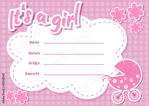 It`s a girl - Kinderwagen