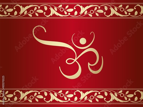 aum syllable, paisley design , Hinduism , India