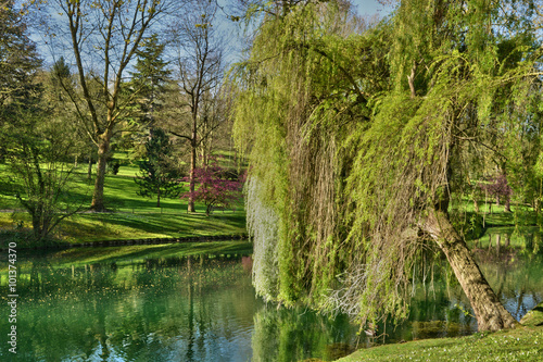 Ile de France, picturesque city of Poissy photo