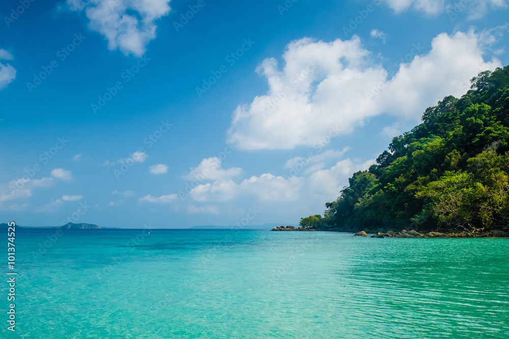 Perfect beautiful scene of deep turquoise water at Koh Chang Isl Perfect beautiful scene of deep turquoise water at Koh Chang Isl