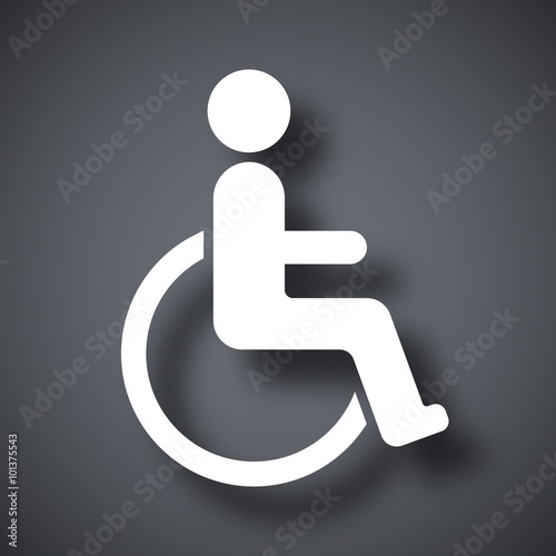 Vector disabled sign