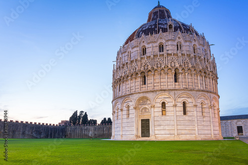 Baptistry at the Leaning Tower of Pisa, Italy
