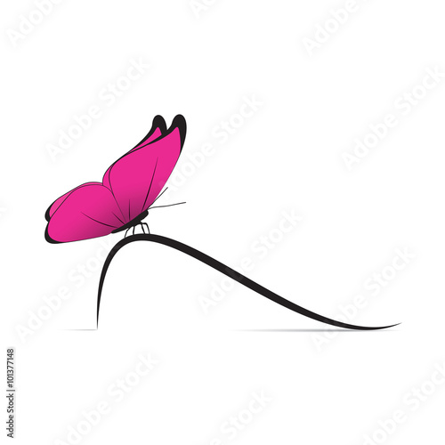 papillon-courbe à gauche